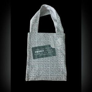 Bella Don Reversible Be‎ the Change Embroidered Tote